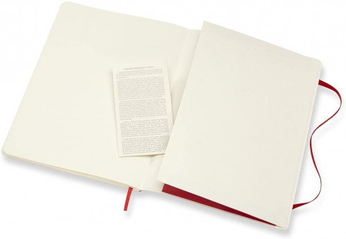 LIBRETA CLASICA TAPA BLANDA ROJO ESCARLATA XL (19X25CM) LISA MOLESKINE QP623F2 - Imagen 4