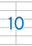 CAJA 100 HOJAS ETIQUETA BLANCA ILC 105X57 1278 APLI - Imagen 2