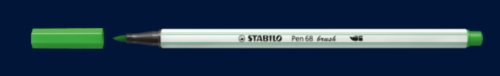 ROTULADOR PUNTA FIBRA PINCEL PEN 68 BRUSH VERDE CLARO STABILO 568/33 - Imagen 2