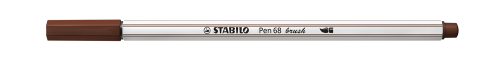 ROTULADOR PUNTA FIBRA PINCEL PEN 68 BRUSH MARRON STABILO 568/45 - Imagen 2