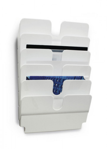 DISPENSADOR PARED FLEXIPLUS 6 COMPARTIMENTOS A4 HORIZONZAL BLANCO DURABLE 1700014011