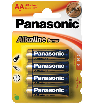 Goobay LR6 4-BL Panasonic Alkaline Power Batería de un solo uso AA Alcalino