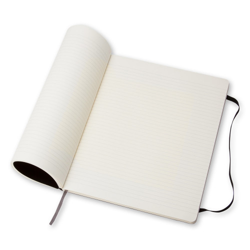LIBRETA CLASICA TAPA BLANDA NEGRA XL (19X25CM) RAYADA MOLESKINE QP621 - Imagen 4