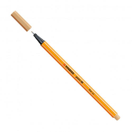 ROTULADOR PUNTA FINA POINT 88 0.4MM OCRE CLARO STABILO 88/88