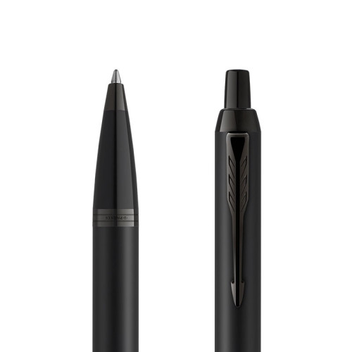 BOLĂGRAFO IM CUERPO NEGRO MATE/ADORNOS NEGROS MEDIUM PARKER 2127618 - Imagen 6