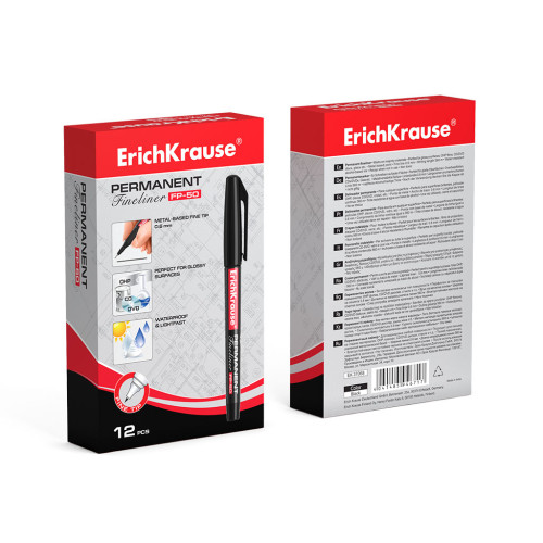 MARCADOR PERMANENTE FP-50 NEGRO ERICH KRAUSE 37068 - Imagen 3