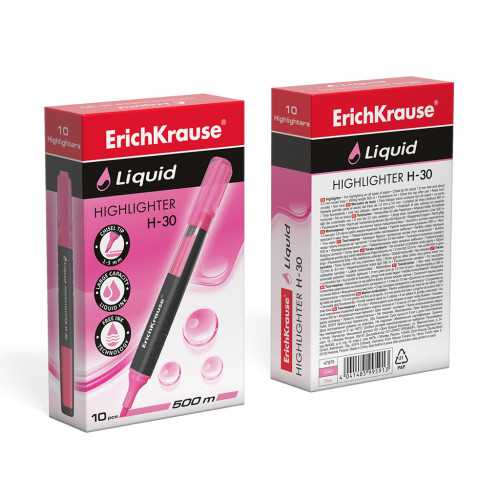 MARCADOR FLUORESCENTE LIQUID H-30 ROSA ERICHKRAUSE 47975 - Imagen 5