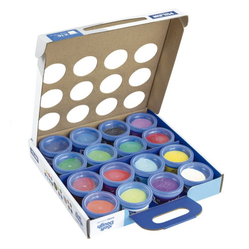 MALETÍN 16 BOTES PASTA BLANDA SOFT DOUGH DE 30GR COLORES SURTIDOS (INCLUYE NEÓN Y GLITTER) MILAN 913316SC - Imagen 3