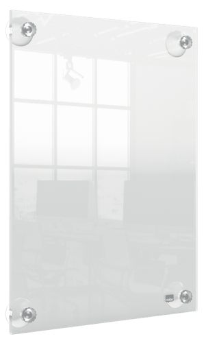 PORTAPOSTER ACRÍLICO TRANSPARENTE MURAL REMOVIBLE A4 NOBO 1915600