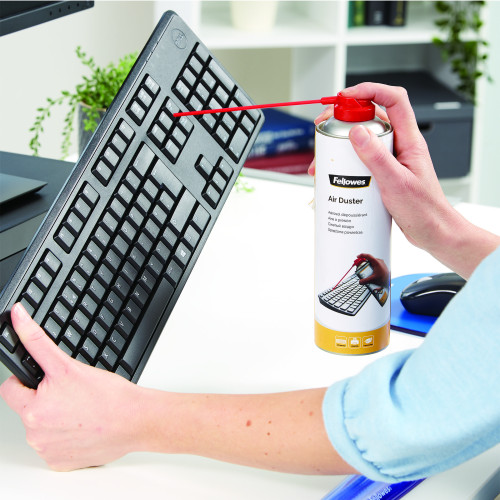 Fellowes 9977804 kit de limpieza para computadora Teclado, Impresora, Universal Limpiador de aire comprimido para limpieza de equipos 400 ml - Imagen 3