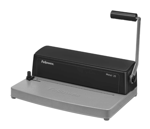 Fellowes Metal 25 Click binding machine 450 hojas Negro, Gris