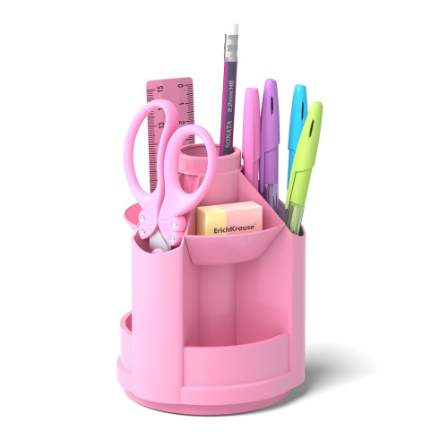ErichKrause Mini Desk porta lápices Plástico Rosa