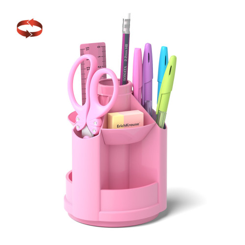 ErichKrause Mini Desk porta lápices Plástico Rosa - Imagen 2
