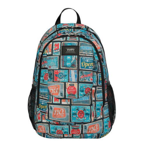 Totto Goctal mochila Mochila escolar Azul, Rojo PoliƩster