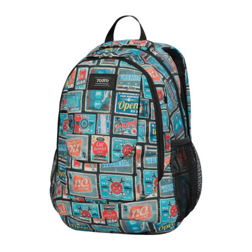Totto Goctal mochila Mochila escolar Azul, Rojo PoliƩster - Imagen 3