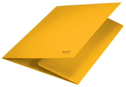 CARPETA CARTON 3 SOLAPAS A4 RECYCLE 100% AMARILLO LEITZ 39060015 - Imagen 2