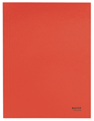 CARPETA CARTON 3 SOLAPAS A4 RECYCLE 100% ROJO LEITZ 39060025