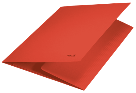 CARPETA CARTON 3 SOLAPAS A4 RECYCLE 100% ROJO LEITZ 39060025 - Imagen 3