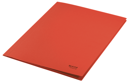CARPETA CARTON 3 SOLAPAS A4 RECYCLE 100% ROJO LEITZ 39060025 - Imagen 6