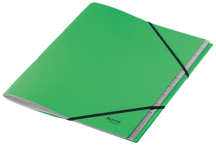 CARPETA CLASIFICADORA DE CARTON 12 POSICIONES A4 RECYCLE 100% VERDE LEITZ 39150055 - Imagen 2