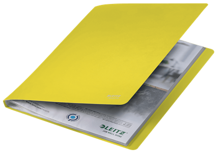 CARPETA POLIPROPILENO CON 40 FUNDAS A4 RECYCLE AMARILLO LEITZ 46770015 - Imagen 3