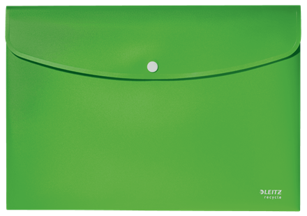 SOBRES POLIPROPILENO OPACO A4 CON BROCHE BOTON RECYCLE VERDE LEITZ 46780055