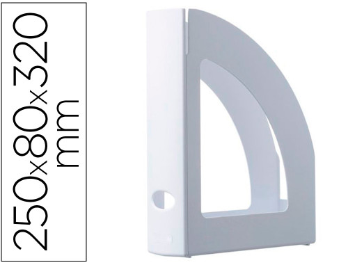 REVISTERO ECOGREEN BLANCO 100% RECICLADO Y RECICLABLE A4 Y FOLIO 250X80X320 MM BLANCO ARCHIVO 2000 2003 BL PS
