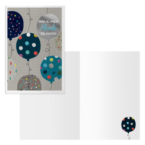 PACK 6 TARJETAS DE FELICITACIÓN ABUELOS - TAMAÑO 11,5 X 17 CM - MODELO DOTS DOHE 70081 - Imagen 2
