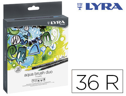 ESTUCHE 36 UDS LYRA AQUA BRUSH DUO LYRA L6521360