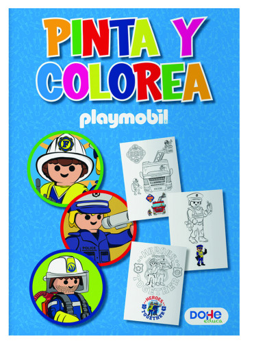 LIBROS DE COLOREAR A4 - PLAYMOBIL - MODELO POLICE DOHE 51735
