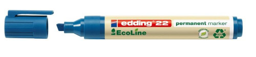 MARCADOR PERMANENTE EDDING ECOLINE 22 COLOR AZUL EDDING 22-003