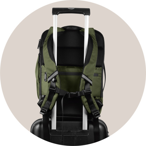 MOCHILA PARA PORTATIL 15" EXECUTIVE OXFBAG RPET CAQUI OXFORD 400191413 - Imagen 3