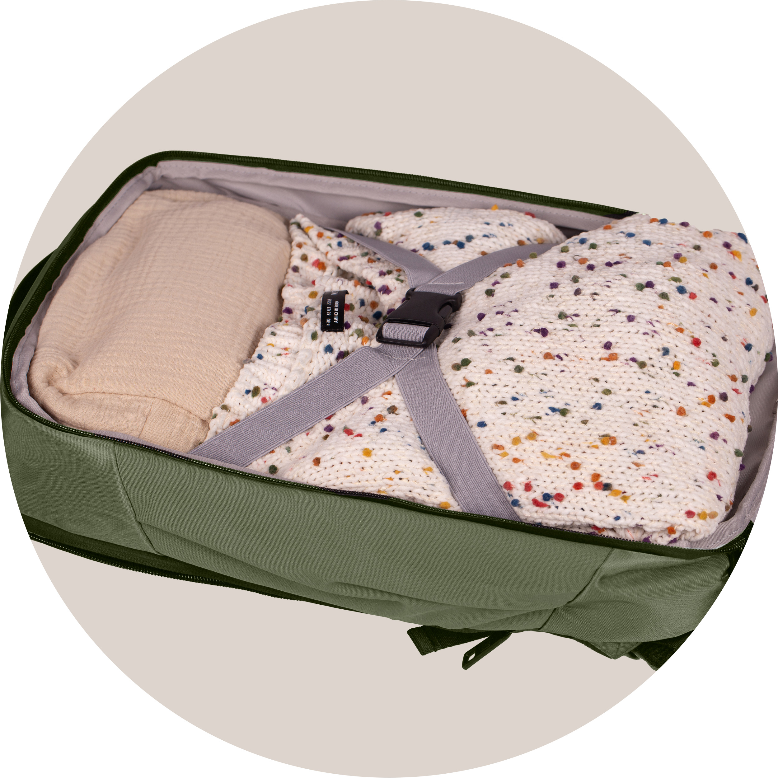 MOCHILA PARA PORTATIL 15" EXECUTIVE OXFBAG RPET CAQUI OXFORD 400191413 - Imagen 5