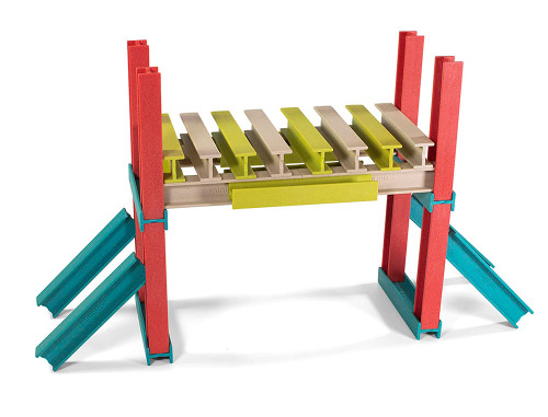 SET ECO BEAMS BUILDING SET MINILAND 32250 - Imagen 2