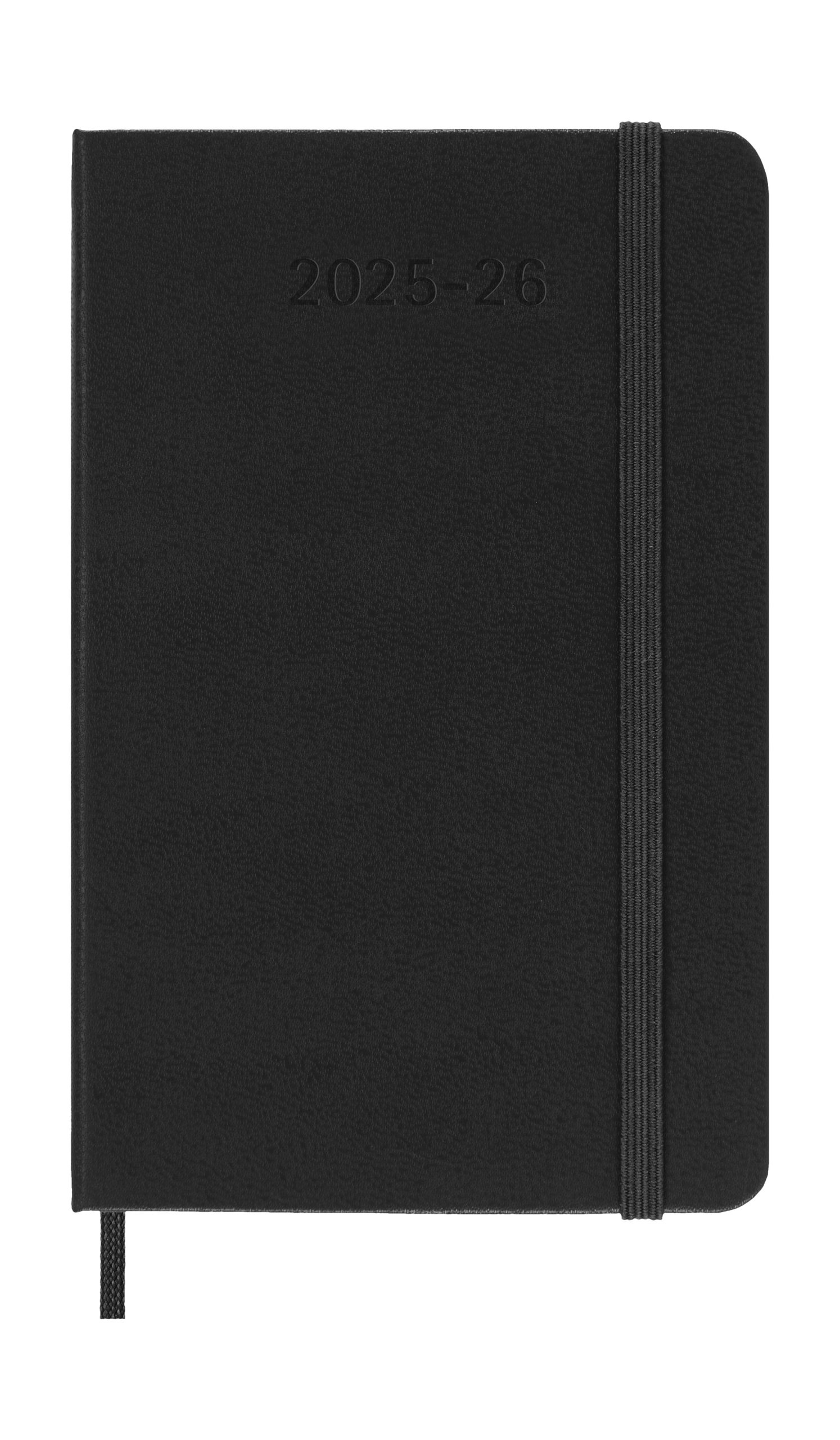 AGENDA 18M 2025-2026 SEMANAL P (9 X 14 CM) NEGRA TAPA DURA MOLESKINE DHB18WN2Y26 - Imagen 3