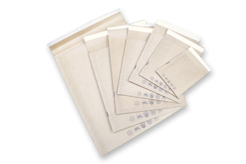 CAJA 100 BOLSAS ECO AIR BAG ACOLCHADA BICAPA NÂș 14 KRAFT AUTOADHESIVO MEDIDA INTERIOR 180X265 MM SAM 146293