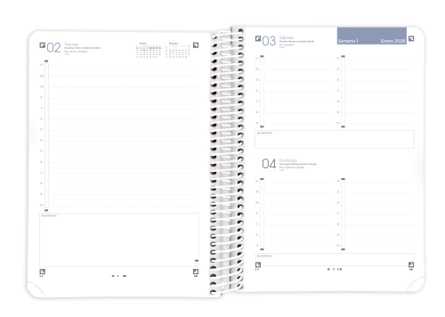 AGENDA 2026 LIVE&GO A5 15X21CM DIA PAGINA COLORES VIVOS OXFORD 400201728 - Imagen 2