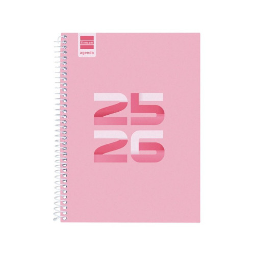 AGENDA ESCOLAR 2025-2026 COOL 4ยบ 155X212 SEMANA VISTA HORIZONTAL ROSA+ FINOCAM 645040426
