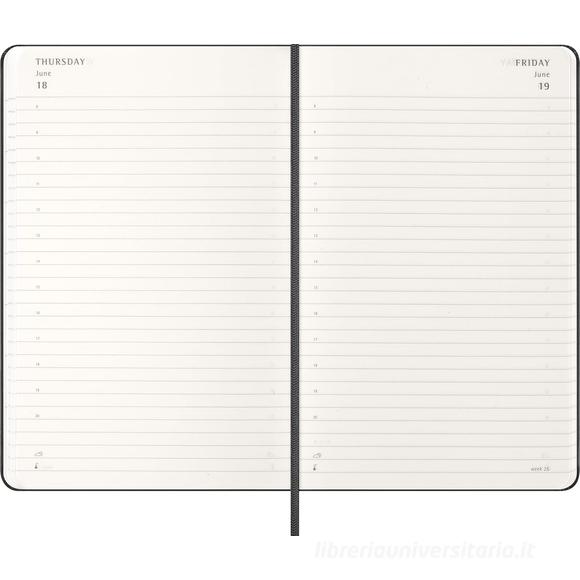 AGENDA 2026 TAPA DURA 12 MESES DIARIA L (13 X 21 CM) NEGRA MOLESKINE DHB12DC3Y26 - Imagen 2