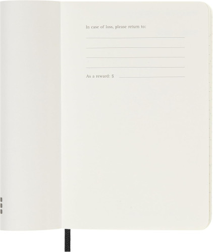 AGENDA 2026 TAPA BLANDA 12 MESES SEMANAL P (9 x 14 CM) NEGRA MOLESKINE DSB12WN2Y26 - Imagen 2