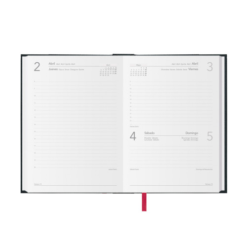 AGENDA 2026 SINTEX DÍA PÁGINA 14 X 20 CM. COLOR NEGRO DOHE 11399 - 26 - Imagen 2