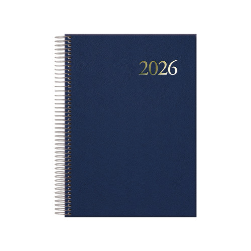 AGENDA 2026 SEGOVIA ESPIRAL DÍA PÁGINA 14 X 20 CM. COLOR AZUL DOHE 12733 - 26