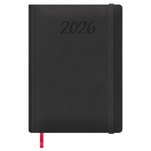 AGENDA 2026 MANAOS DÍA PÁGINA 17 X 24 CM. COLOR NEGRO DOHE 12757 - 26