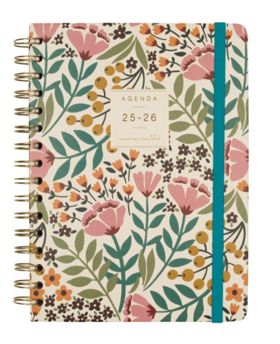 AGENDA ESCOLAR 2025-2026 MONIQUILLA E10-155X212 SEMANA VISTA HORIZONTAL JARDIN+ FINOCAM 646010226