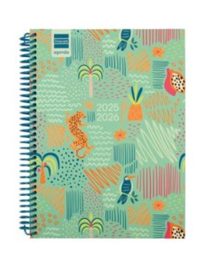 AGENDA ESCOLAR 2025-2026 DIVA 4ยบ 155X212 SEMANA VISTA HORIZONTAL SELVA+ FINOCAM 536140626