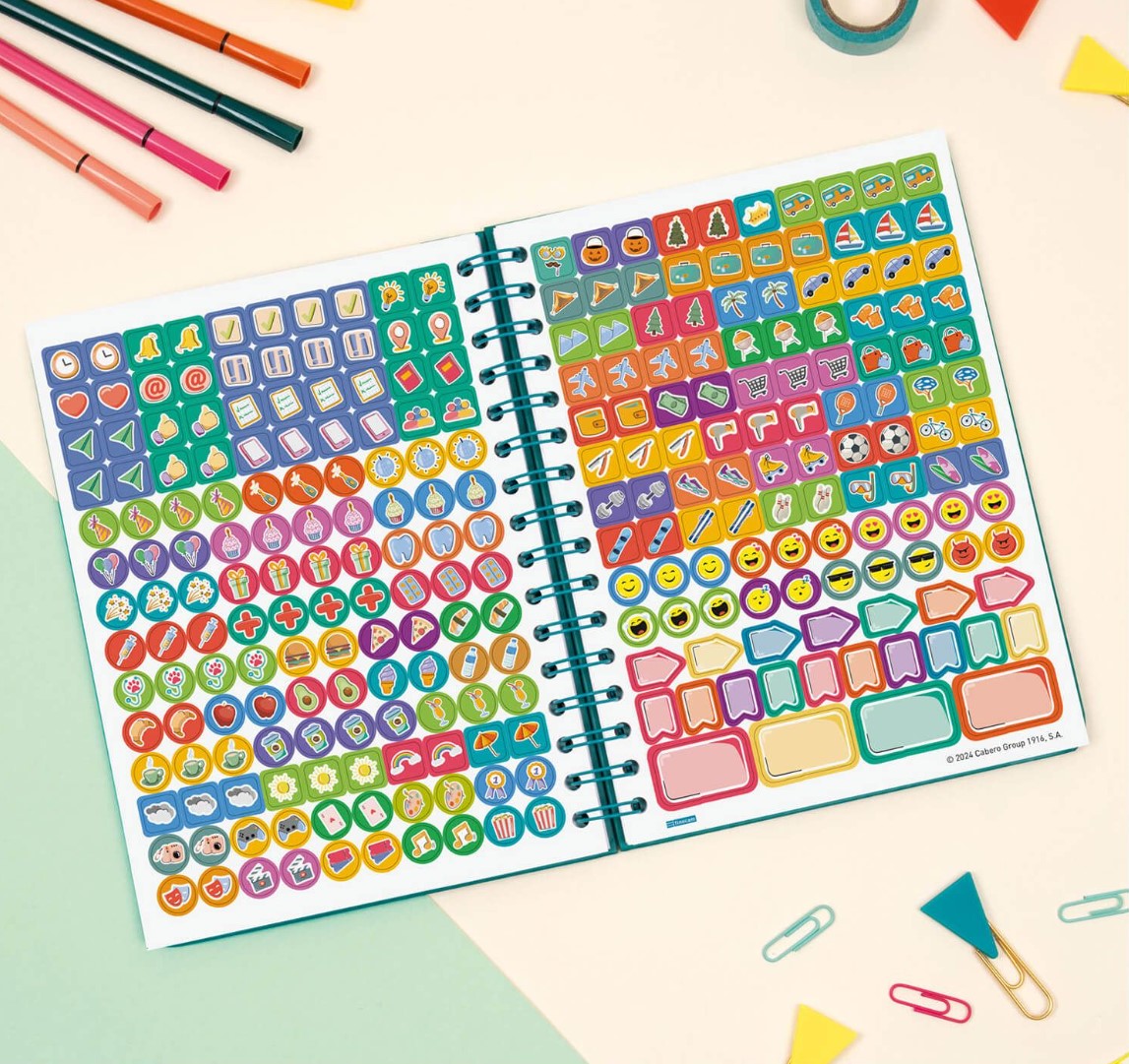 AGENDA ESCOLAR 2025-2026 CURSO COSMO 4ยบ 155X212 SEMANA VISTA HORIZONTAL STARS+ FINOCAM 537050126 - Imagen 3