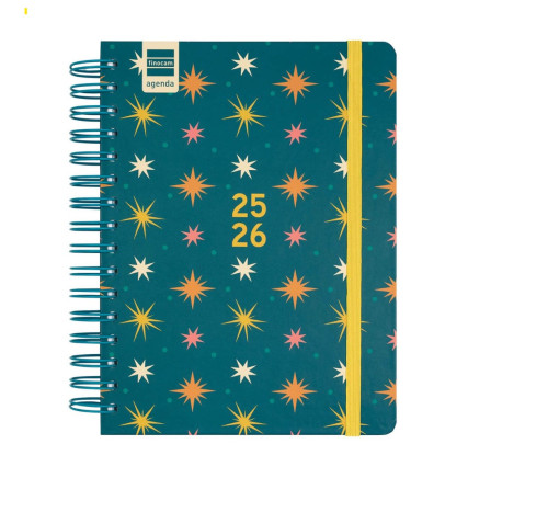 AGENDA ESCOLAR 2025-2026 CURSO COSMO 4ยบ 155X212 1DIA PAGINA STARS+ FINOCAM 537070126