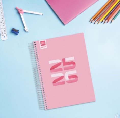 AGENDA ESCOLAR 2025-2026 COOL 4ยบ 155X212 1DIA PAGINA ROSA+ FINOCAM 645060426 - Imagen 2