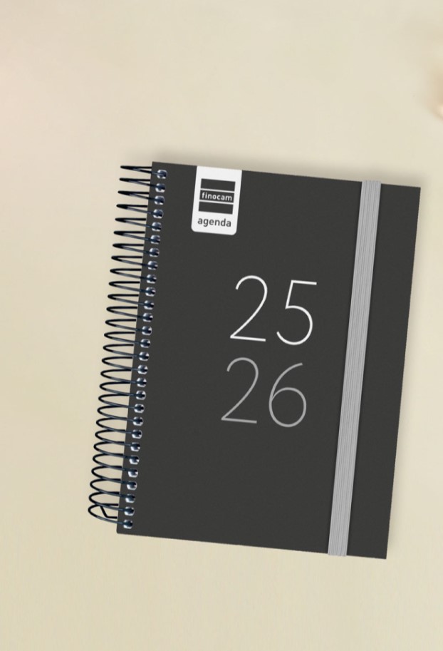AGENDA ESCOLAR 2025-2026 SECUNDARIA 8ยบ 120X164 SEMANA VISTA HORIZONTAL NEGRO+ FINOCAM 634224026 - Imagen 3
