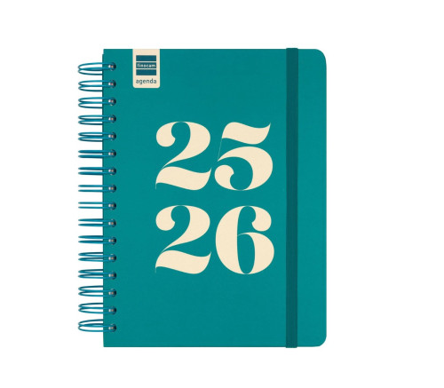 AGENDA ESCOLAR 2025-2026 CURSO COSMO 4ยบ 155X212 1DIA PAGINA AQUA+ FINOCAM 537070426